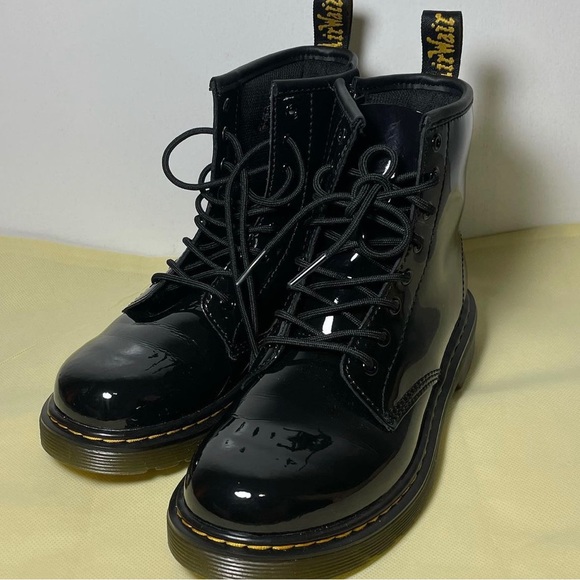 Doc Martens 1460 Patent Lace Up Boots - Picture 4 of 5